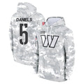 Odoa W.Commanders #5 Jayden Daniels Player Arctic Camo Limited Salute to Service Pullover Hoodies Game Stitched Jerseys