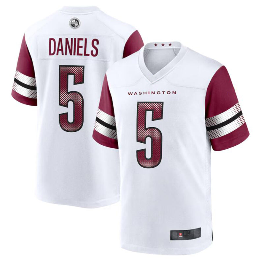 Odoa W.Commanders #5 Jayden Daniels White 2024 Draft First Round Pick Player Game Stitched Jerseys