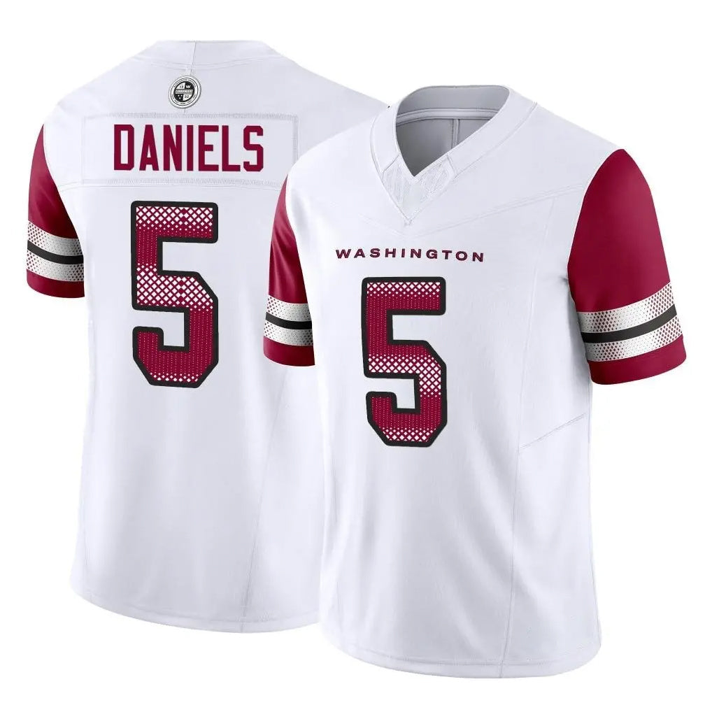 Odoa W.Commanders #5 Jayden Daniels White Vapor F.U.S.E. Limited Home Game Stitched Jerseys