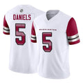Odoa W.Commanders #5 Jayden Daniels White Vapor F.U.S.E. Limited Home Game Stitched Jerseys