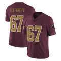 Odoa W.Commanders #67 Nick Allegretti Player Burgundy Alternate Vapor Untouchable Home Game Stitched Jerseys
