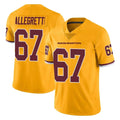 Odoa W.Commanders #67 Nick Allegretti Player Gold Limited Color Rush Home Game Stitched Jerseys