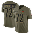 Odoa W.Commanders #72 Josh Conerly Jr. Player Olive 2025 Salute To Service Limited Home Game Stitched Jerseys