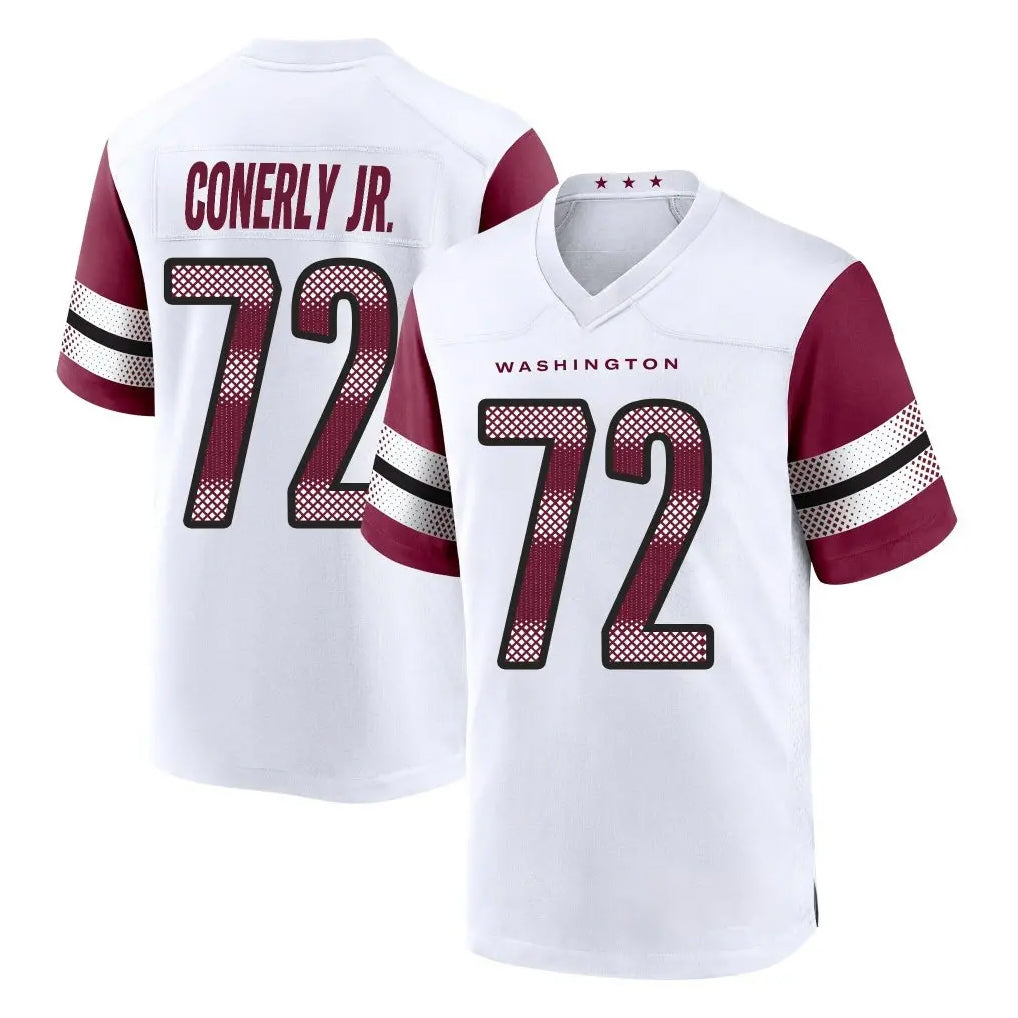 Odoa W.Commanders #72 Josh Conerly Jr. Player White Game Home Stitched Jerseys