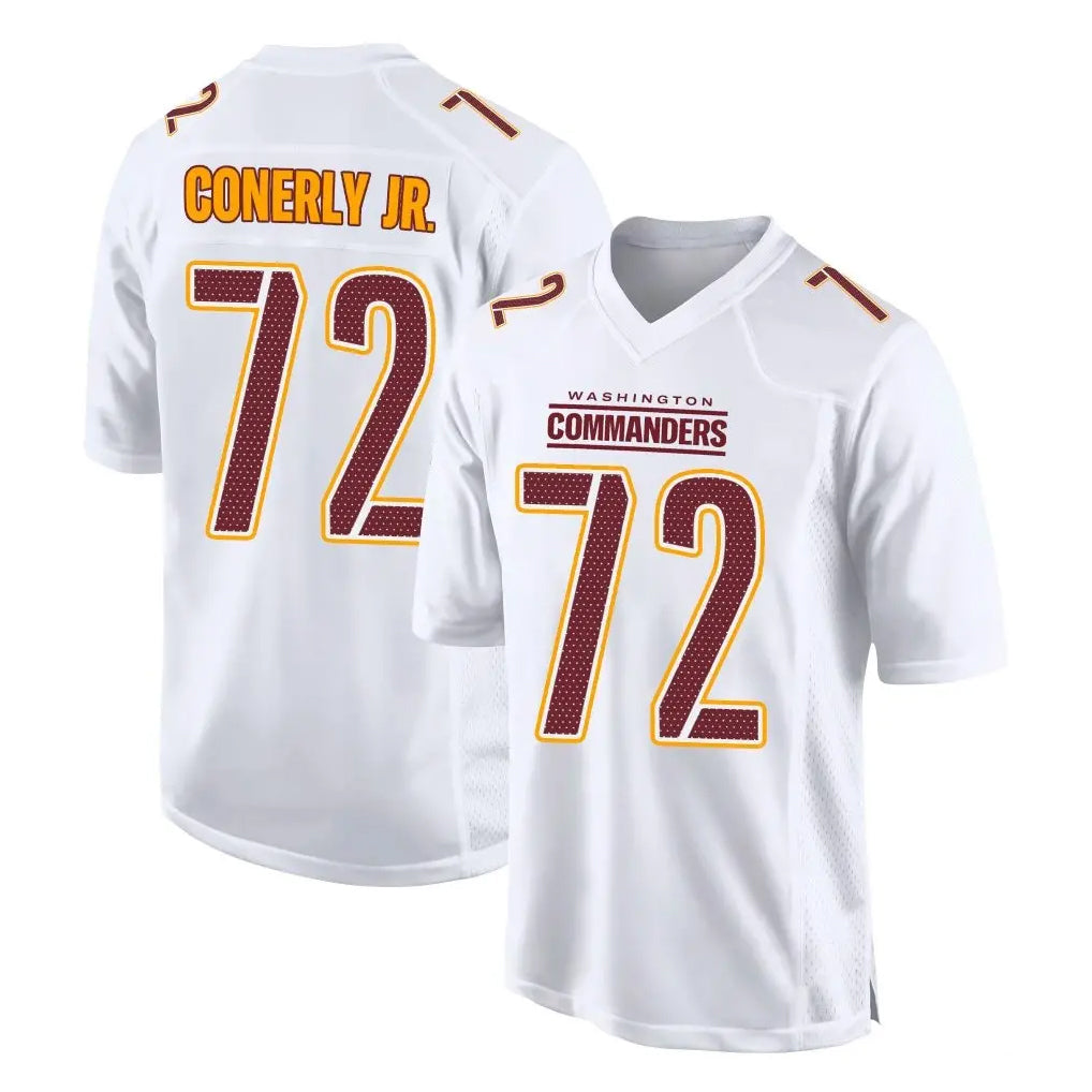 Odoa W.Commanders #72 Josh Conerly Jr. Player White Tundra Fashion Home Game Stitched Jerseys
