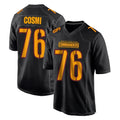 Odoa W.Commanders #76 Sam Cosmi Player Black Carbon Fashion Home Game Stitched Jerseys