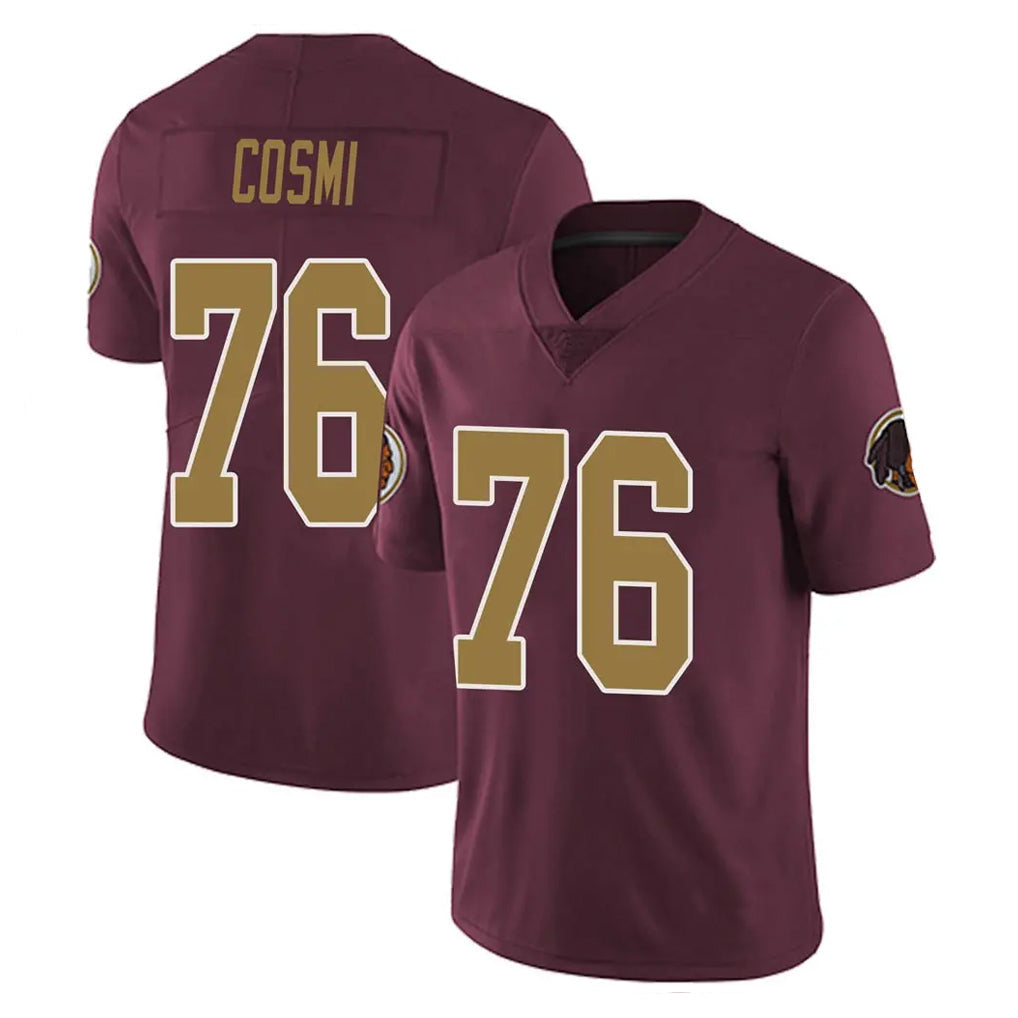 Odoa W.Commanders #76 Sam Cosmi Player Burgundy Alternate Vapor Untouchable Home Game Stitched Jerseys