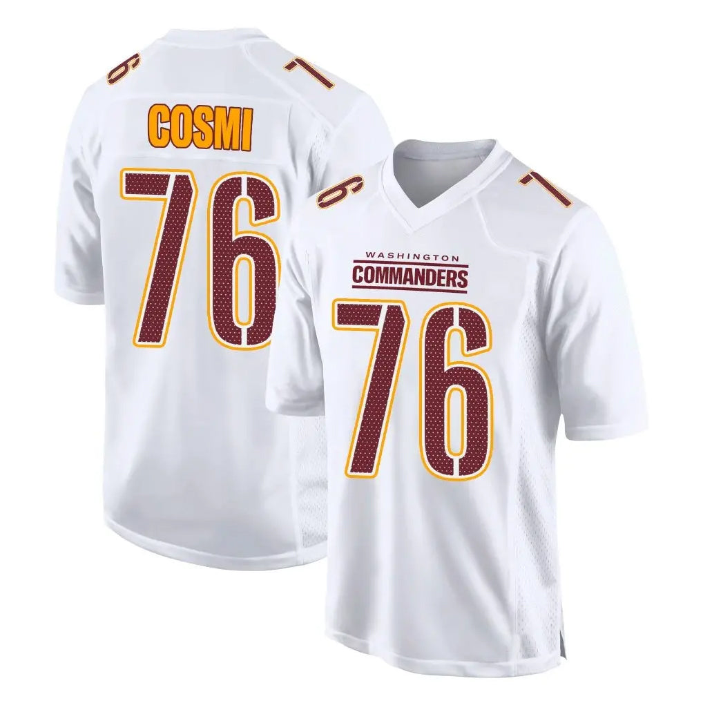 Odoa W.Commanders #76 Sam Cosmi Player White Tundra Fashion Home Game Stitched Jerseys