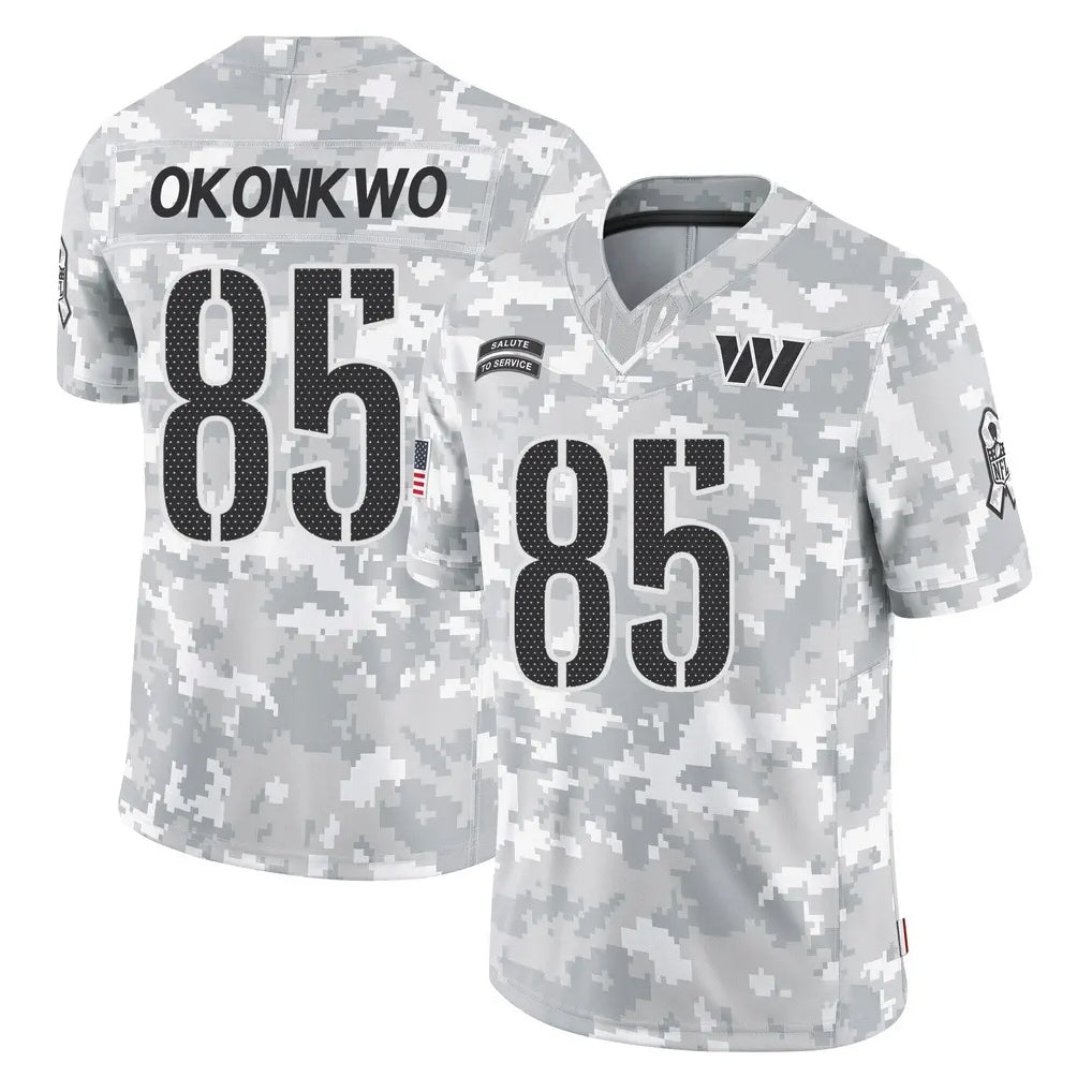 Odoa W.Commanders #85 Chig Okonkwo Player Arctic Camo Limited Salute To Service Home Game Stitched Jerseys