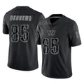 Odoa W.Commanders #85 Chig Okonkwo Player Black Limited Reflective Home Game Stitched Jerseys
