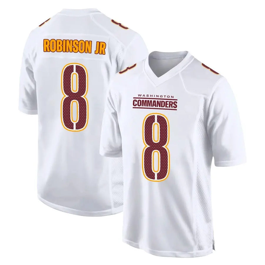 Odoa W.Commanders #8 Brian Robinson Jr. Player Tundra White Fashion Stitched Jerseys
