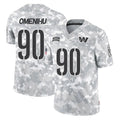 Odoa W.Commanders #90 Charles Omenihu Player Arctic Camo Limited Salute To Service Home Game Stitched Jerseys