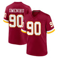Odoa W.Commanders #90 Charles Omenihu Player Burgundy Game Home Stitched Jerseys