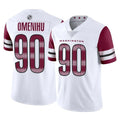Odoa W.Commanders #90 Charles Omenihu Player White Limited Vapor Home Game Stitched Jerseys
