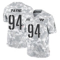 Odoa W.Commanders #94 Daron Payne Player Arctic Camo Limited Salute To Service Home Game Stitched Jerseys