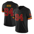 Odoa W.Commanders #94 Daron Payne Player Black Limited Vapor Home Game Stitched Jerseys