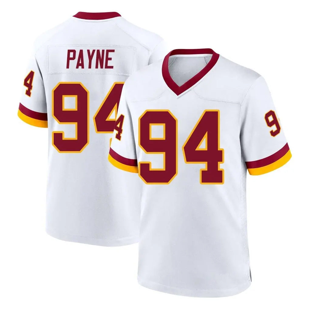 Odoa W.Commanders #94 Daron Payne Player White Home Game Stitched Jerseys