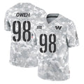 Odoa W.Commanders #98 Odafe Oweh Player Arctic Camo Limited Salute To Service Home Game Stitched Jerseys