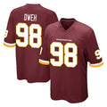 Odoa W.Commanders #98 Odafe Oweh Player Burgundy Team Color Home Game Stitched Jerseys