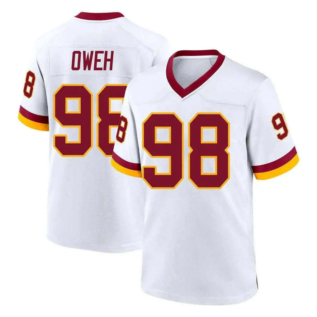 Odoa W.Commanders #98 Odafe Oweh Player White Home Game Stitched Jerseys