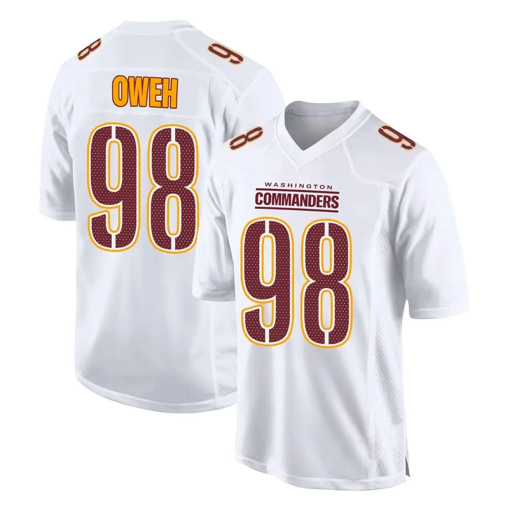 Odoa W.Commanders #98 Odafe Oweh Player White Tundra Fashion Home Game Stitched Jerseys