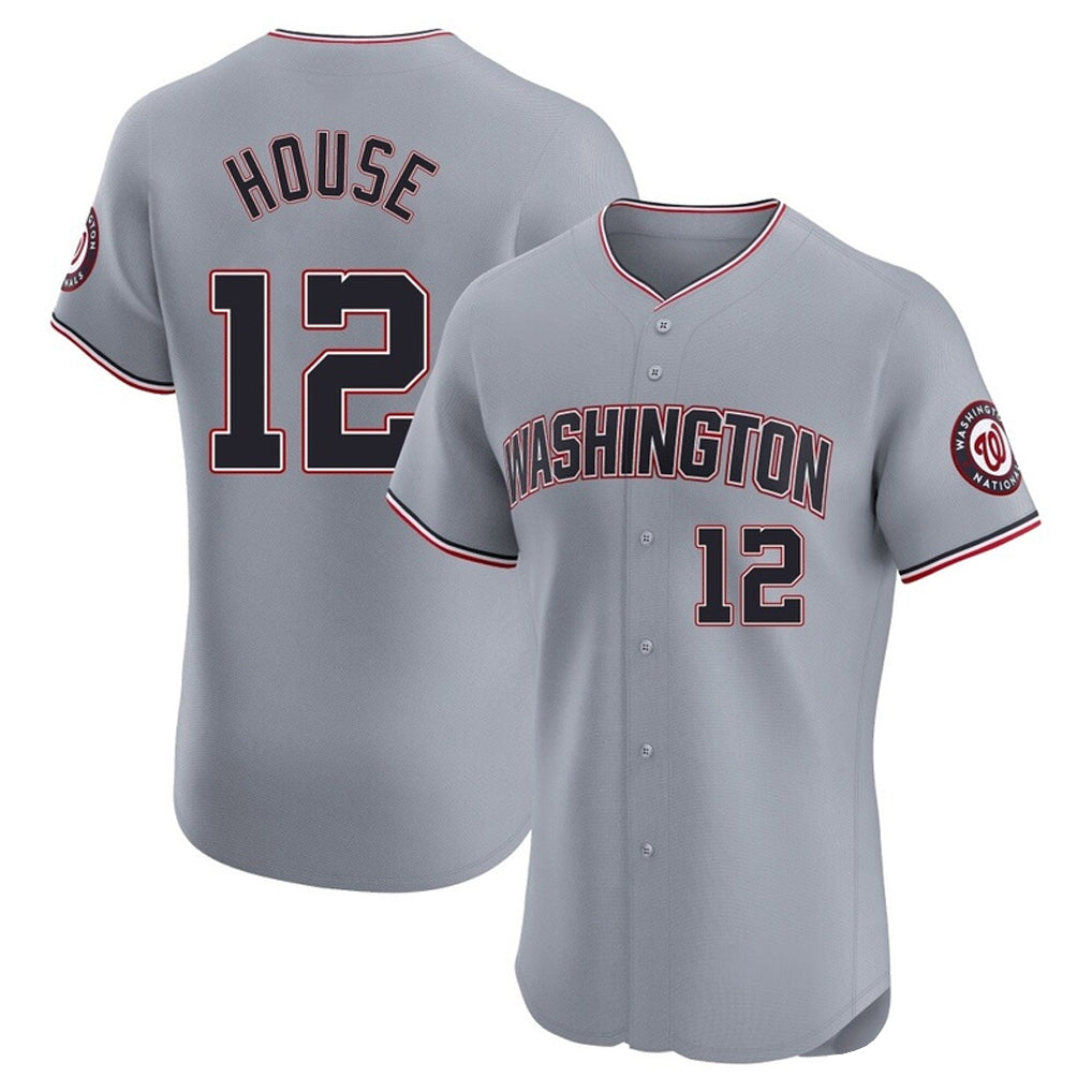 Odoa W.Nationals #12 Brady House Player Gray City Connect Elite Alternate Stitched Jerseys