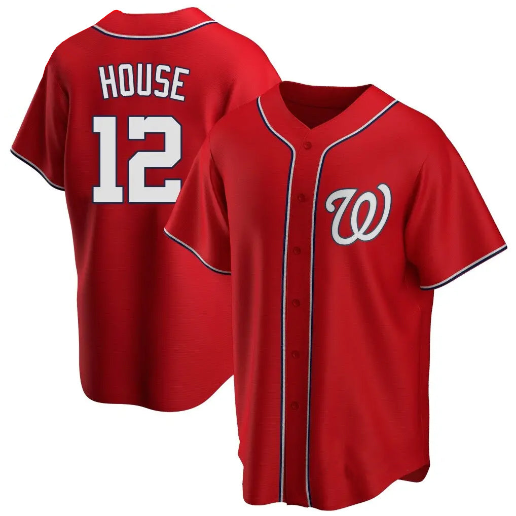 Odoa W.Nationals #12 Brady House Player Red  Alternate Game Stitched Jerseys