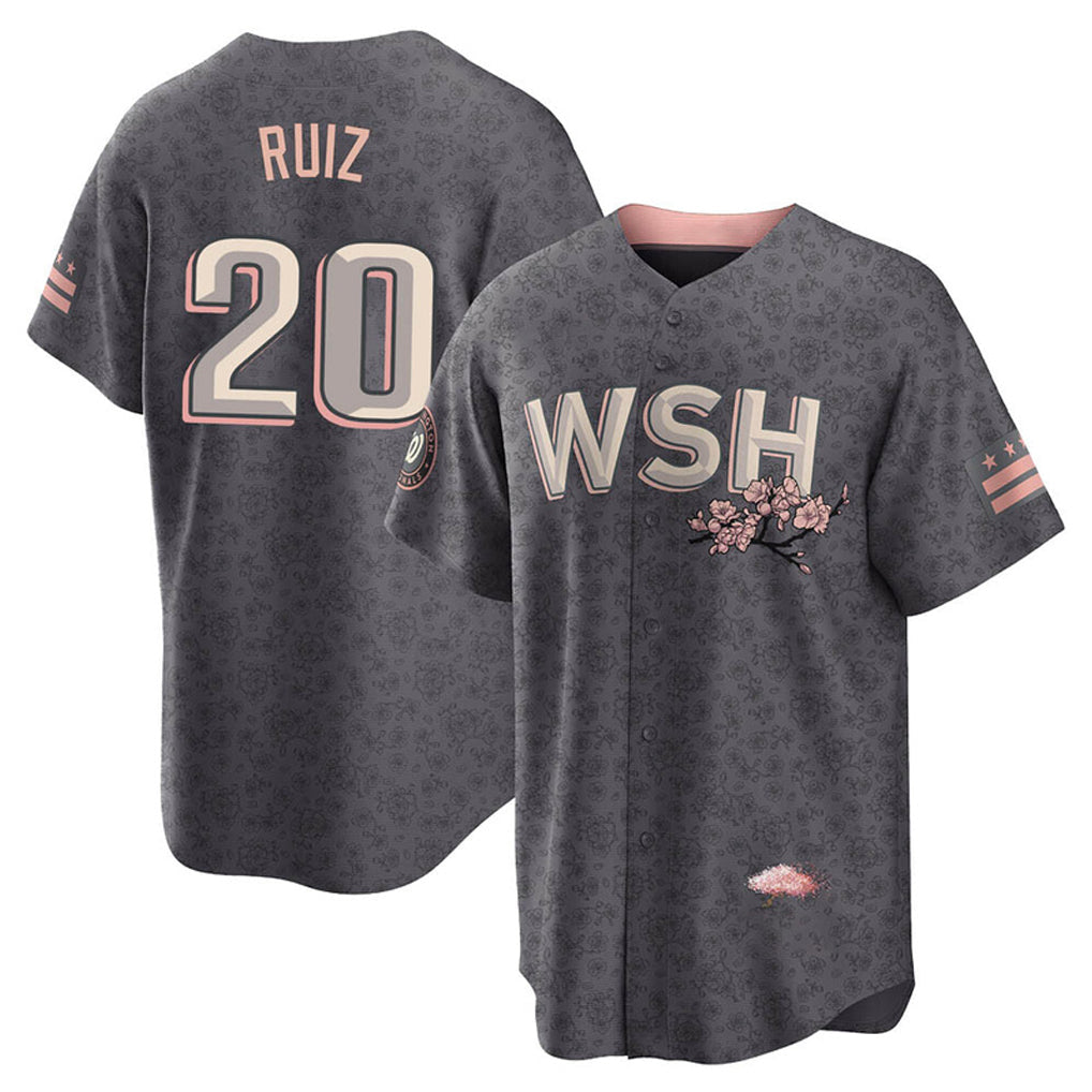 Odoa W.Nationals #20 Keibert Ruiz Player Gray City Connect Stitched Jerseys