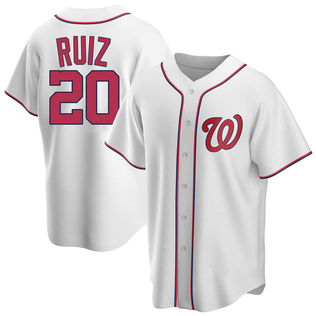 Odoa W.Nationals #20 Keibert Ruiz Player White Game Stitched Jerseys