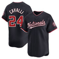 Odoa W.Nationals #24 Cade Cavalli Player Navy Alternate Limited Replica Jerseys