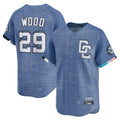 Odoa W.Nationals #29 James Wood Player Blue Limited City Connect Stitched Jerseys