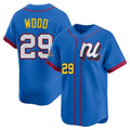 Odoa W.Nationals #29 James Wood Player Blue National League All-Star Edition Limited Alternate Stitched Jerseys