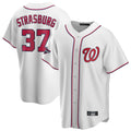 Odoa W.Nationals #37 Stephen Strasburg Player White Game Stitched Jerseys