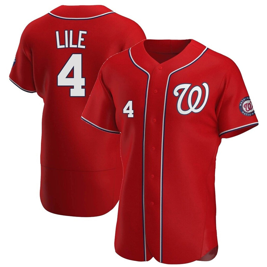 Odoa W.Nationals #4 Daylen Lile Player Red Alternate Elite Stitched Jerseys