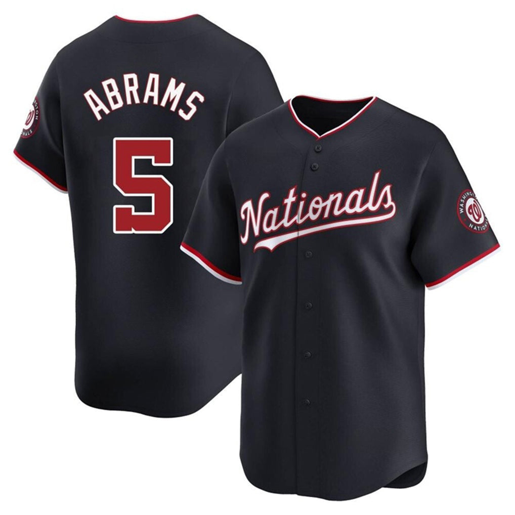Odoa W.Nationals #5 CJ Abrams Player Navy Blue Replica Stitched Jerseys
