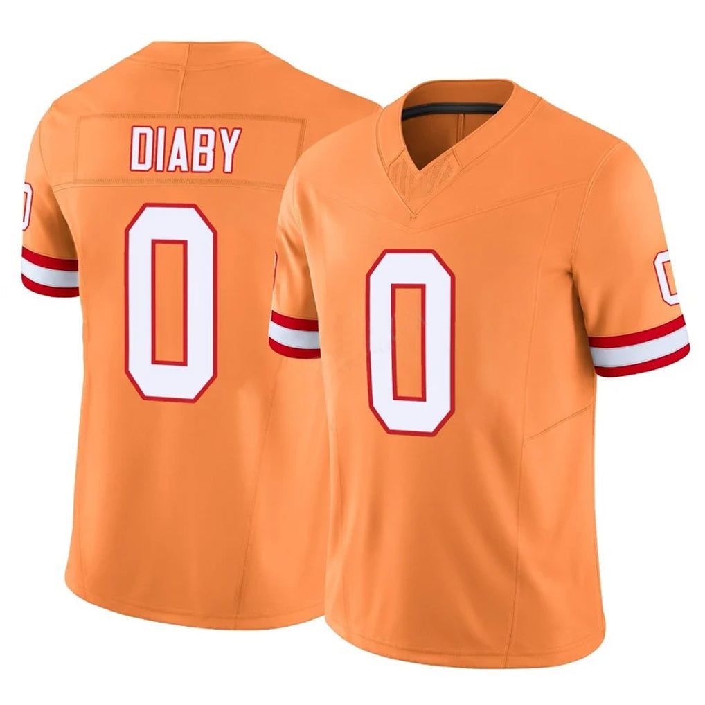 TB.Buccaneers #0 Yaya Diaby Player Orange Limited Vapor F.U.S.E. Home Game Odoa Stitched Jerseys