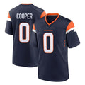 D.Broncos #0 Jonathon Cooper Player Navy Home Game Odoa Stitched Jerseys
