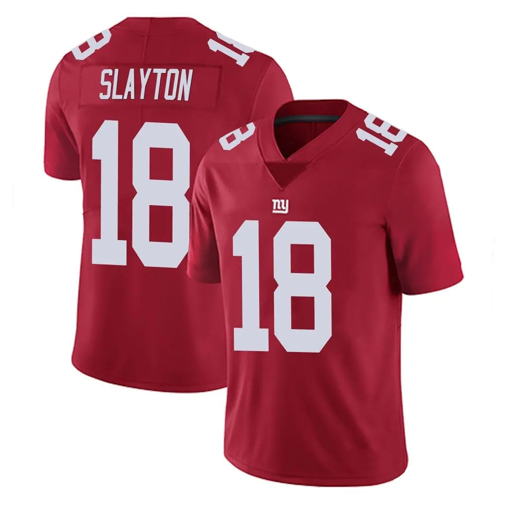 NY.Giants #18 Darius Slayton Player Red Limited Vapor Untouchable Home Game Odoa Stitched Jerseys