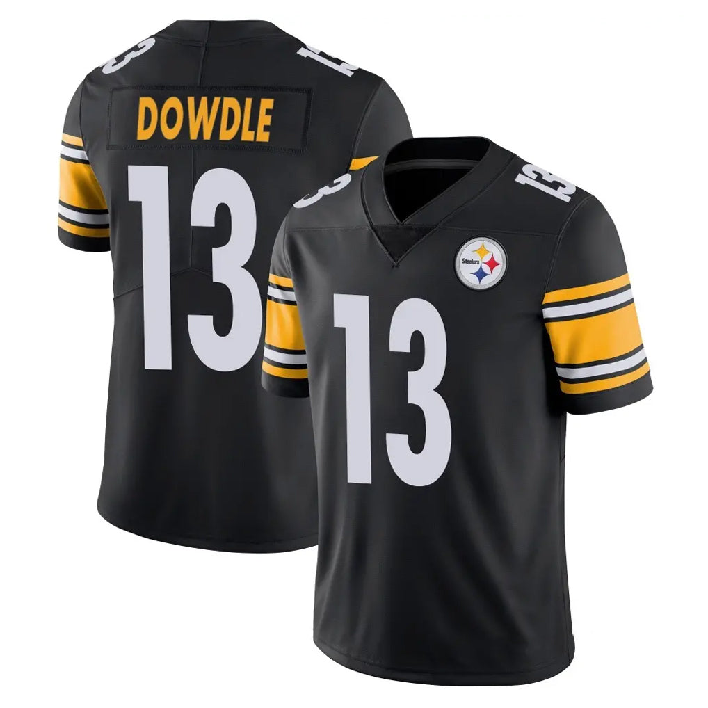 P.Steelers #13 Rico Dowdle Player Black Limited Vapor Untouchable Home Game Odoa Stitched Jerseys