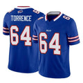 B.Bills #64 O'Cyrus Torrence Player Royal Vapor F.U.S.E. Limited Home Game Odoa Stitched Jerseys