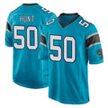 C.Panthers #50 Robert Hunt Player Blue Game Odoa Stitched Jerseys