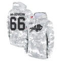 B.Bills #66 Connor McGovern Player Arctic Camo Salute to Service Hoodies Odoa Stitched Jerseys