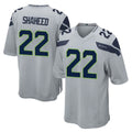 S.Seahawks #22 Rashid Shaheed Player Gray Home Game Odoa Stitched Jerseys