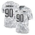 W.Commanders #90 Charles Omenihu Player Arctic Camo Limited Salute To Service Home Game Odoa Stitched Jerseys