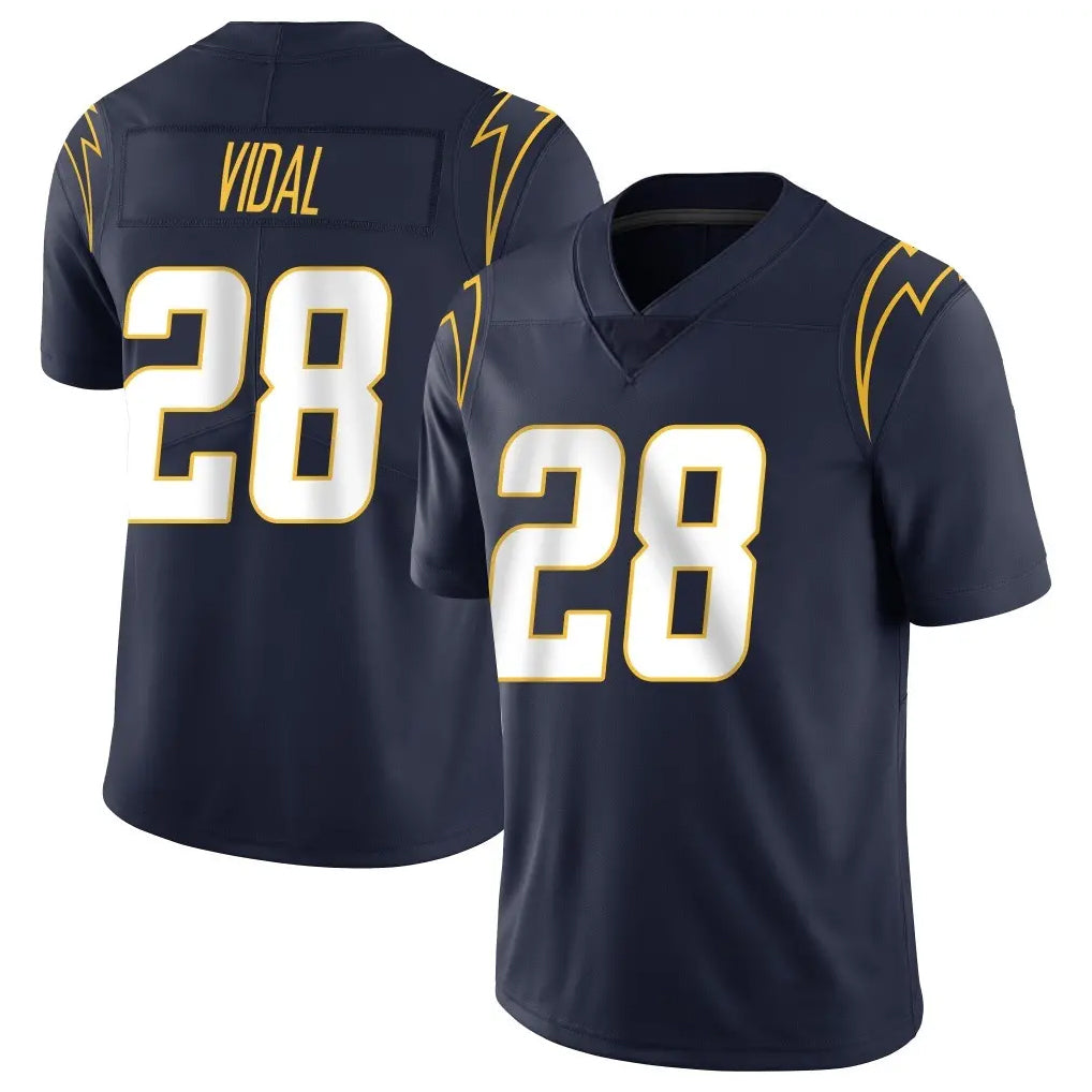 LA.Chargers #28 Kimani Vidal Player Navy Limited Vapor Untouchable Home Game Odoa Stitched Jerseys