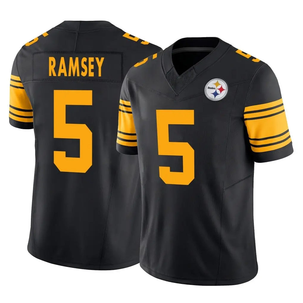 P.Steelers #5 Jalen Ramsey Player Black Limited 2nd Alternate Vapor F.U.S.E. Home Game Odoa Stitched Jerseys