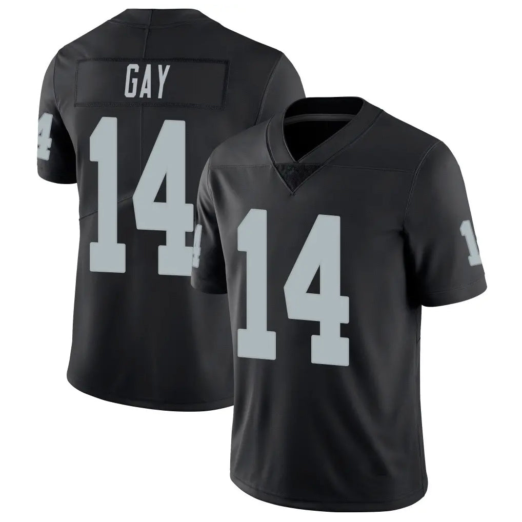LV.Raiders #14 Matt Gay Player Black Limited Vapor Untouchable Home Game Odoa Stitched Jerseys