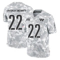 W.Commanders #22 Jacory Croskey-Merritt Player Arctic Camo Limited Salute To Service Home Game Odoa Stitched Jerseys