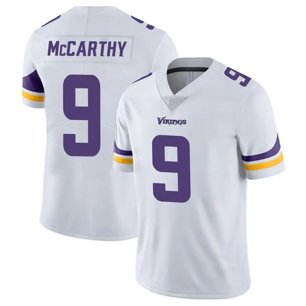 M.Vikings #9 J.J. McCarthy Player White Limited Vapor Untouchable Home Game Odoa Stitched Jerseys