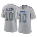 IN.Colts #10 Keenan Allen Player Gray Atmosphere Fashion Home Game Odoa Stitched Jerseys